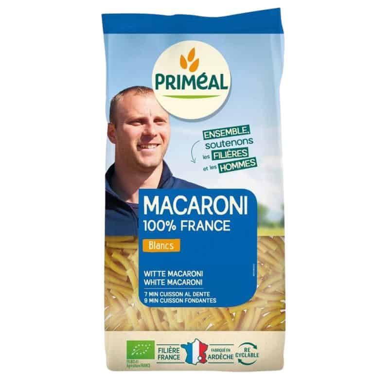 Priméal -- Macaroni 100% france blancs bio - 500 g
